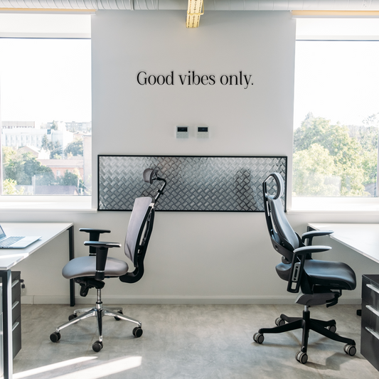 Good vibes only wall quote brings positivity and personality into space. Acrylic glass decor - Vibewall