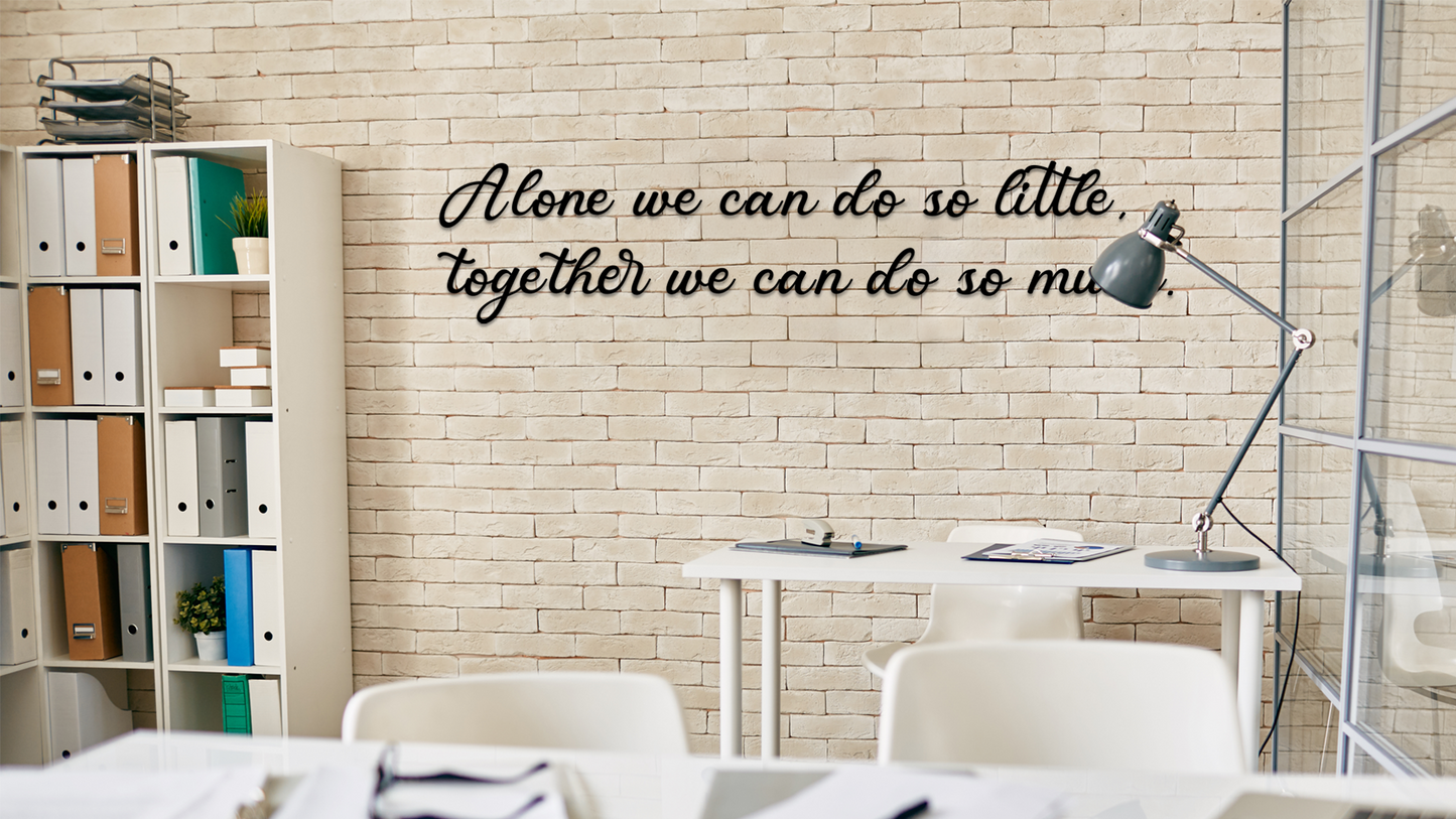 Office with a brick wall - Acrylic wall decor - Vibewall