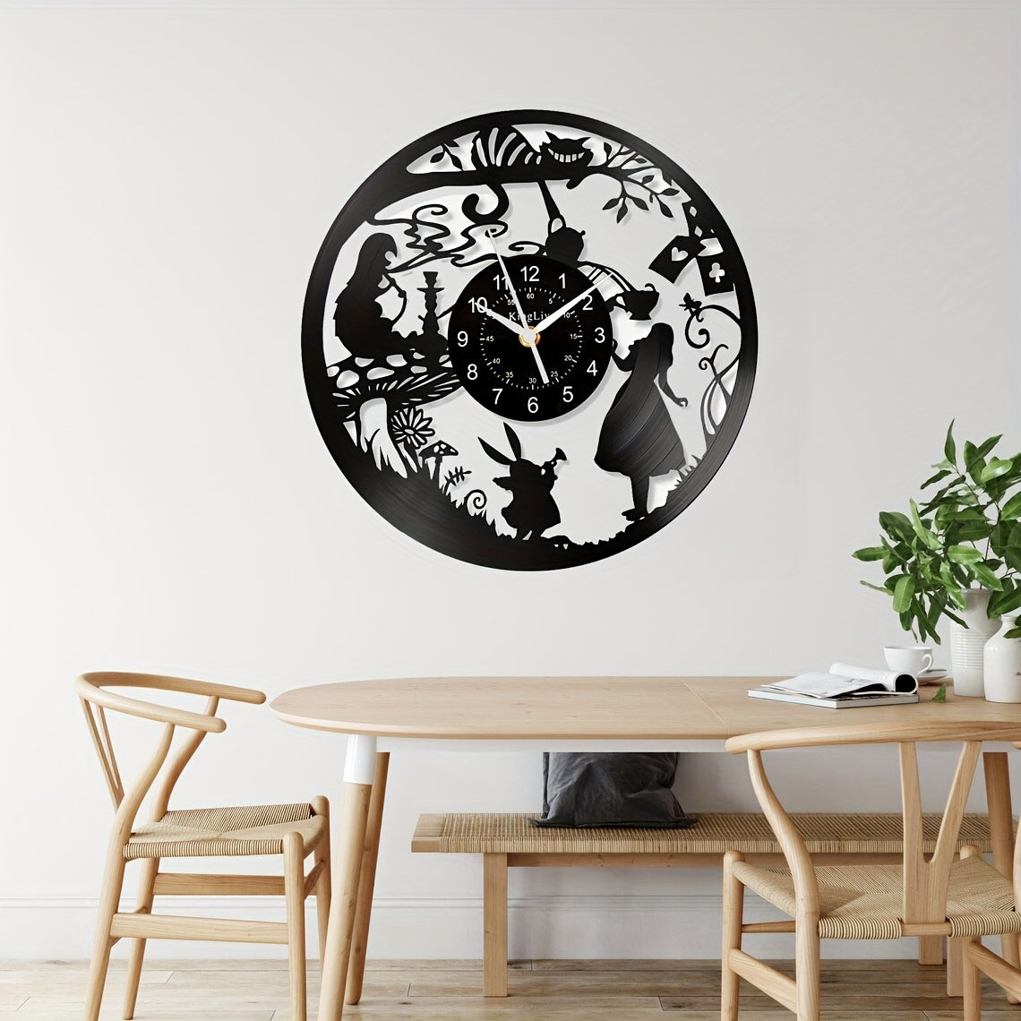 Magic Girl Dream Cute Vinyl Record Wall Clock Furniture Decoration Wall Decoration Wall Art Wall Clock