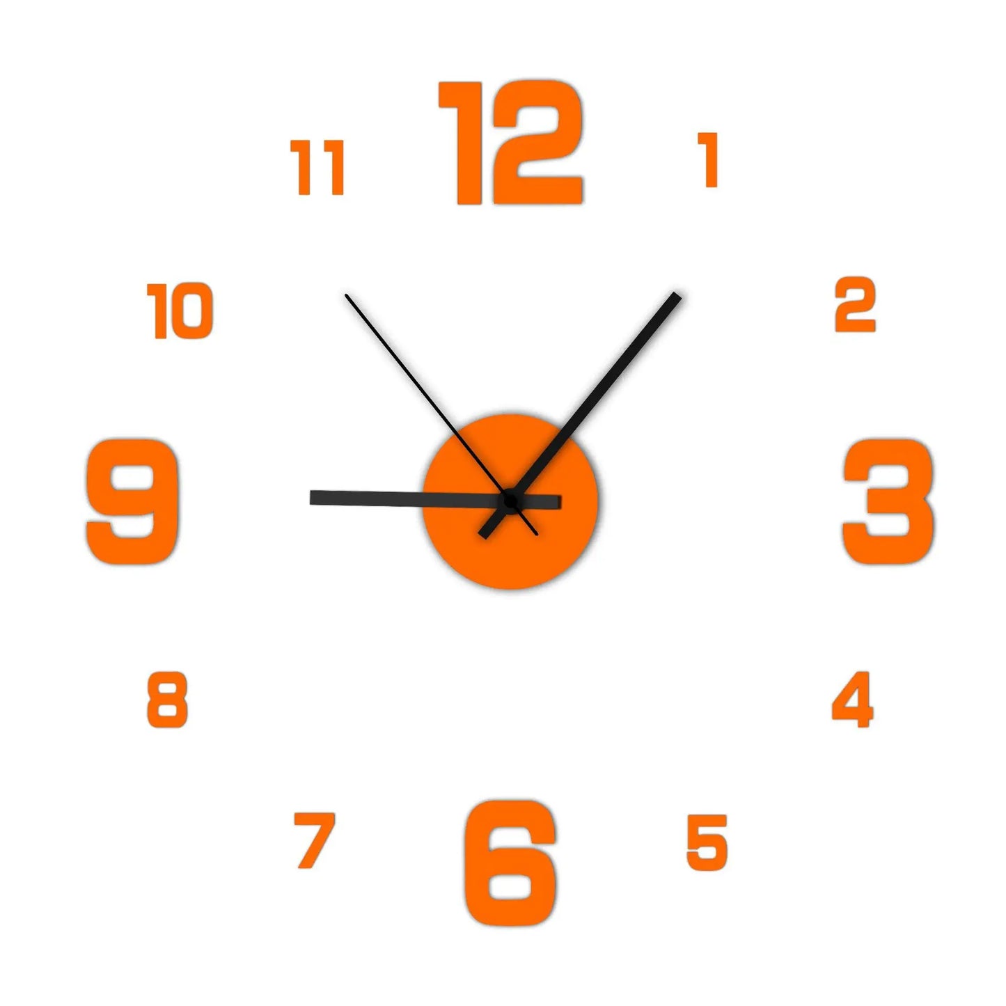 Kreativer rahmenloser diy Wanduhr Wandaufbau nach Hause stille Uhr Wohnzimmer Büro Wand dekoration