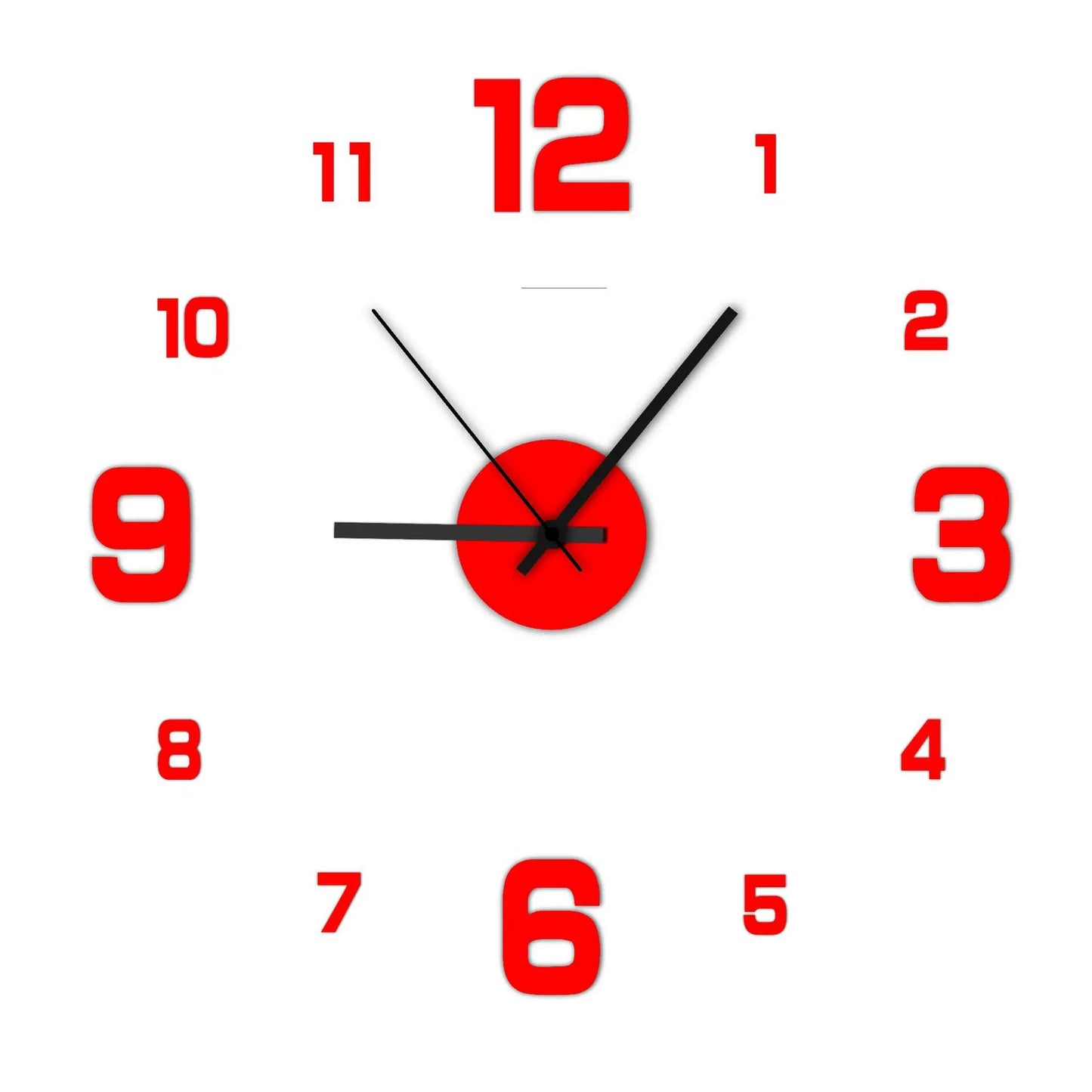 Kreativer rahmenloser diy Wanduhr Wandaufbau nach Hause stille Uhr Wohnzimmer Büro Wand dekoration