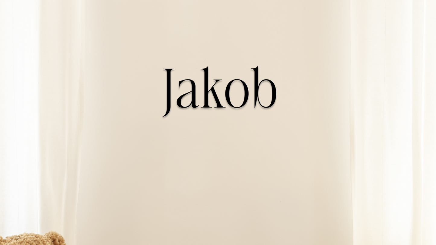 Acrylic wall dekor - Vibewall - name Jakob