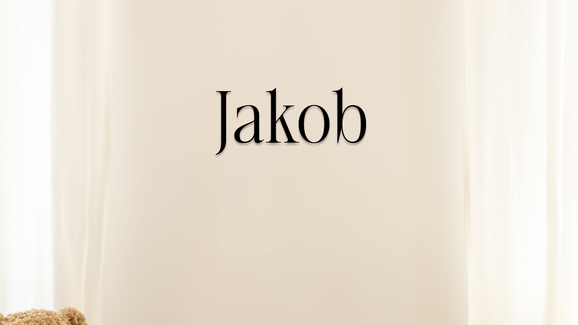 Acrylic wall dekor - Vibewall - name Jakob