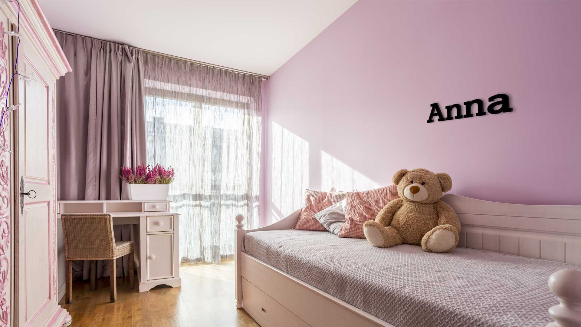 Elegant Anna wall name. Brings a custom, sophisticated accent to interior. Acrylic glass decor - Vibewall