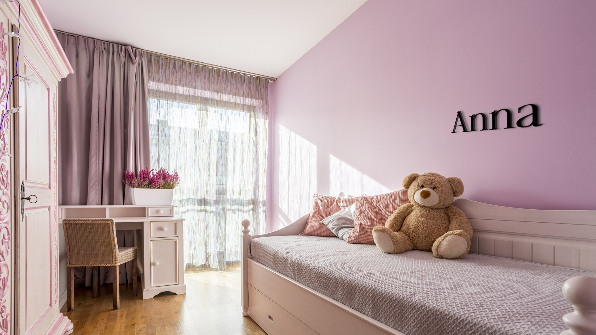 Elegant Anna wall name. Brings a custom, sophisticated accent to interior. Acrylic glass decor - Vibewall