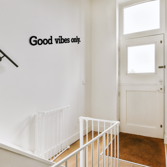 Good vibes only wall quote brings positivity and personality into your space. Acrylic glass decor - Vibewall