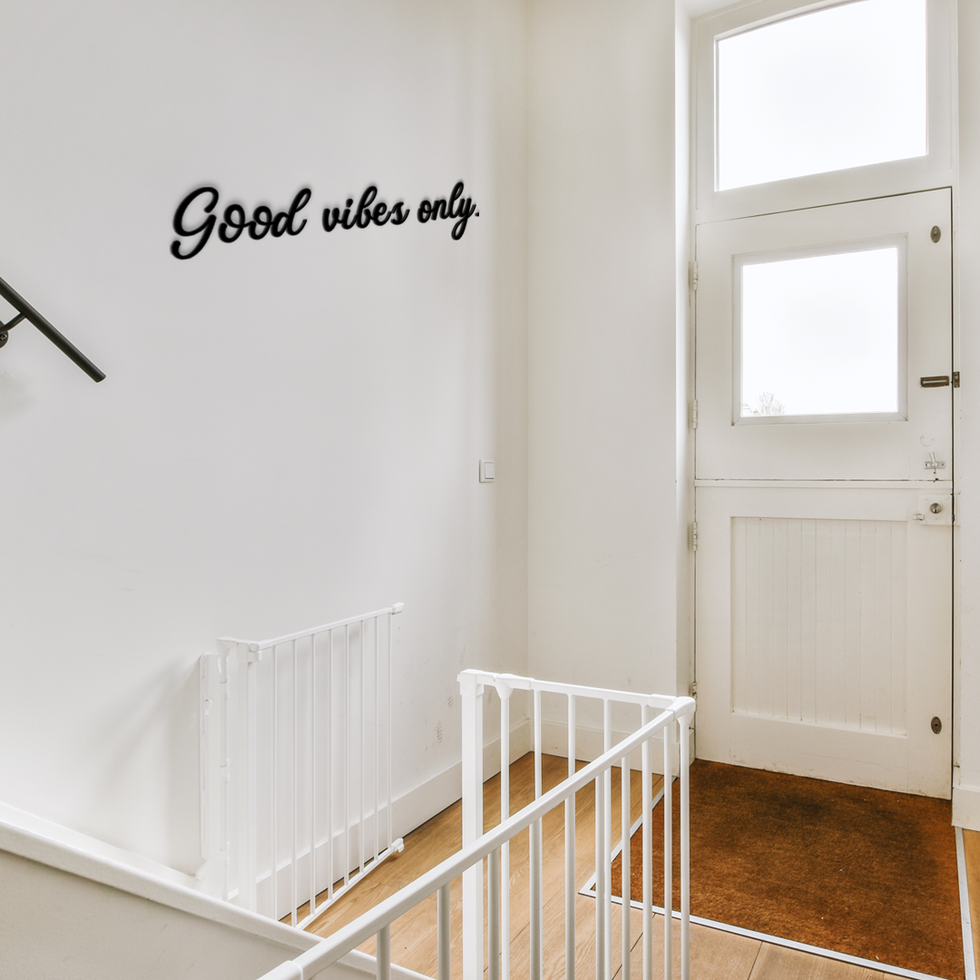 Good vibes only wall quote brings positivity and personality into your space. Acrylic glass decor - Vibewall