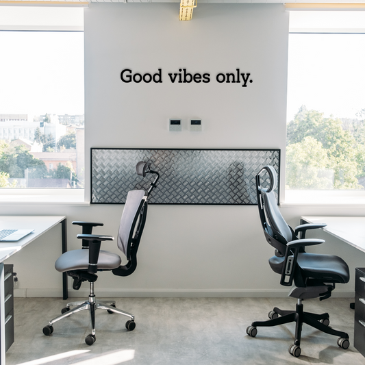 Good vibes only wall quote brings positivity and personality into space. Acrylic glass decor - Vibewall