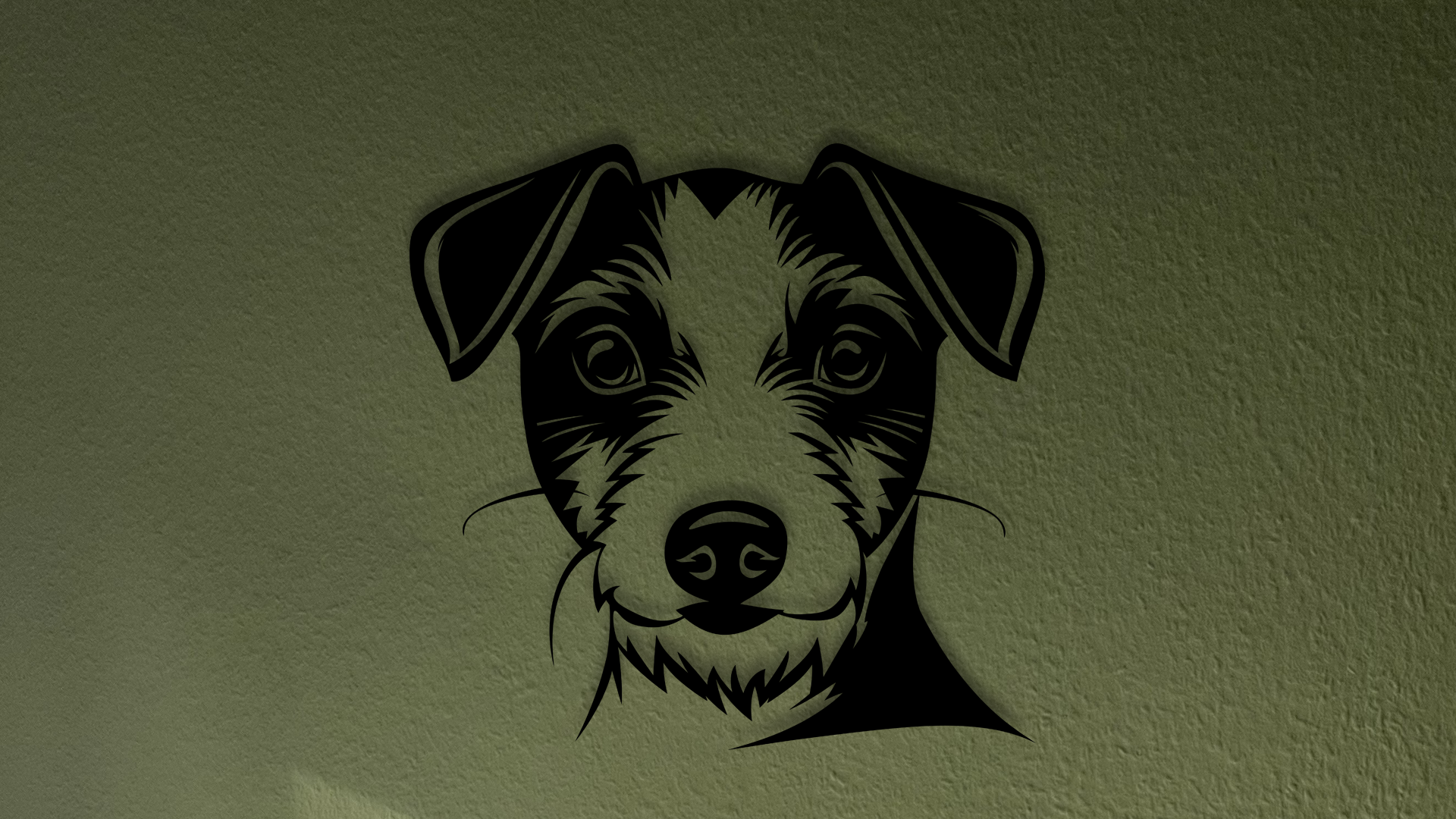 Pet wall decor featuring an illustration of a Jack Russell Terrier. Acrylic glass decor - Vibewall