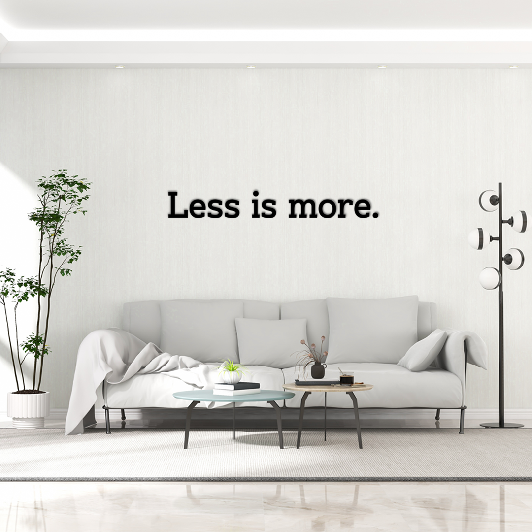 Less is more wall decor designed for lovers of minimalism, this statement piece effortlessly enhances any room. Acrylic glass decor - Vibewall