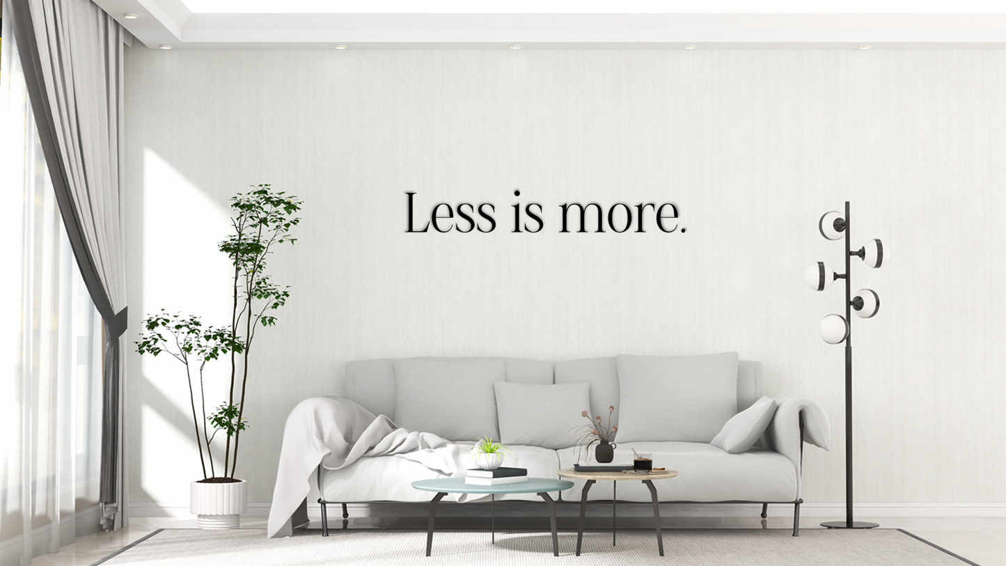 Less is more wall decor designed for lovers of minimalism, this statement piece effortlessly enhances any room. Acrylic glass decor - Vibewall