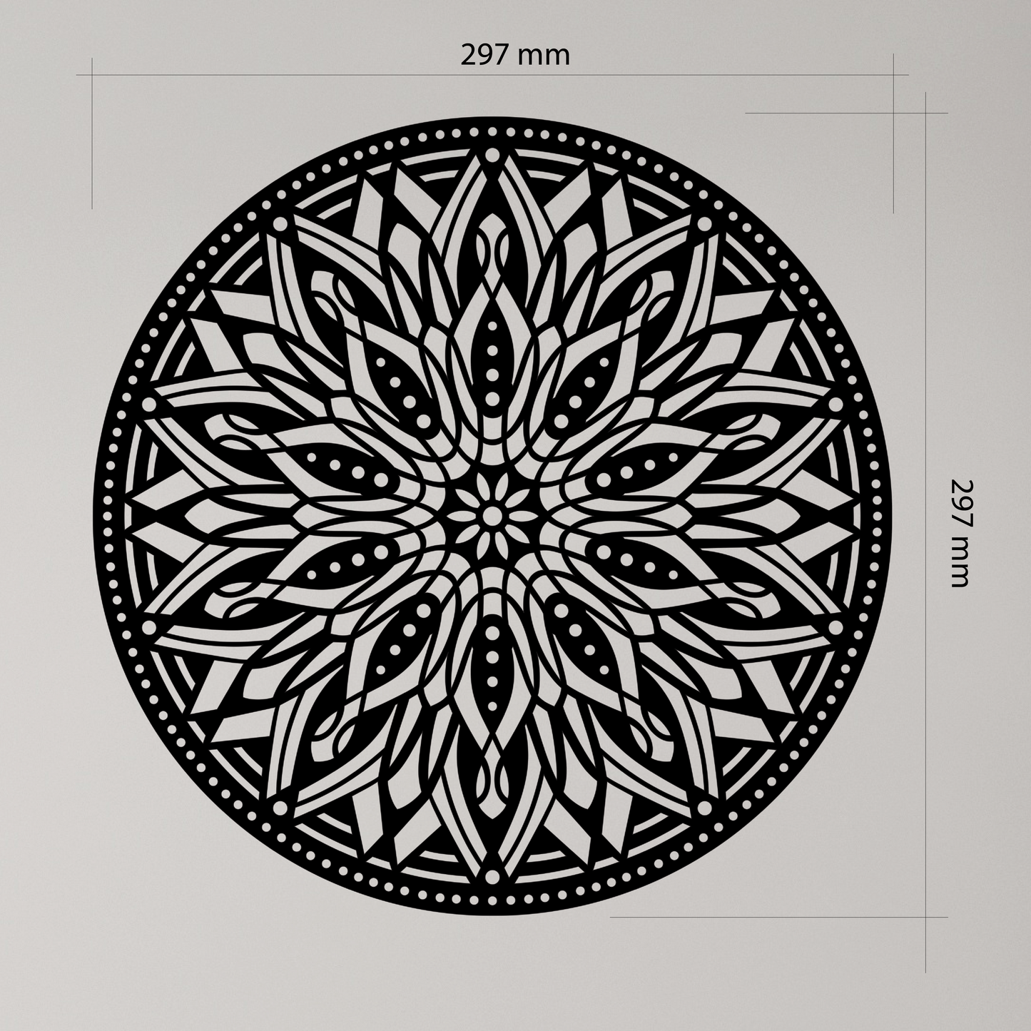 Mandala design that radiates symmetry and detail, creating a sense of harmony wherever it's placed. Acrylic glass decor - Vibewall
