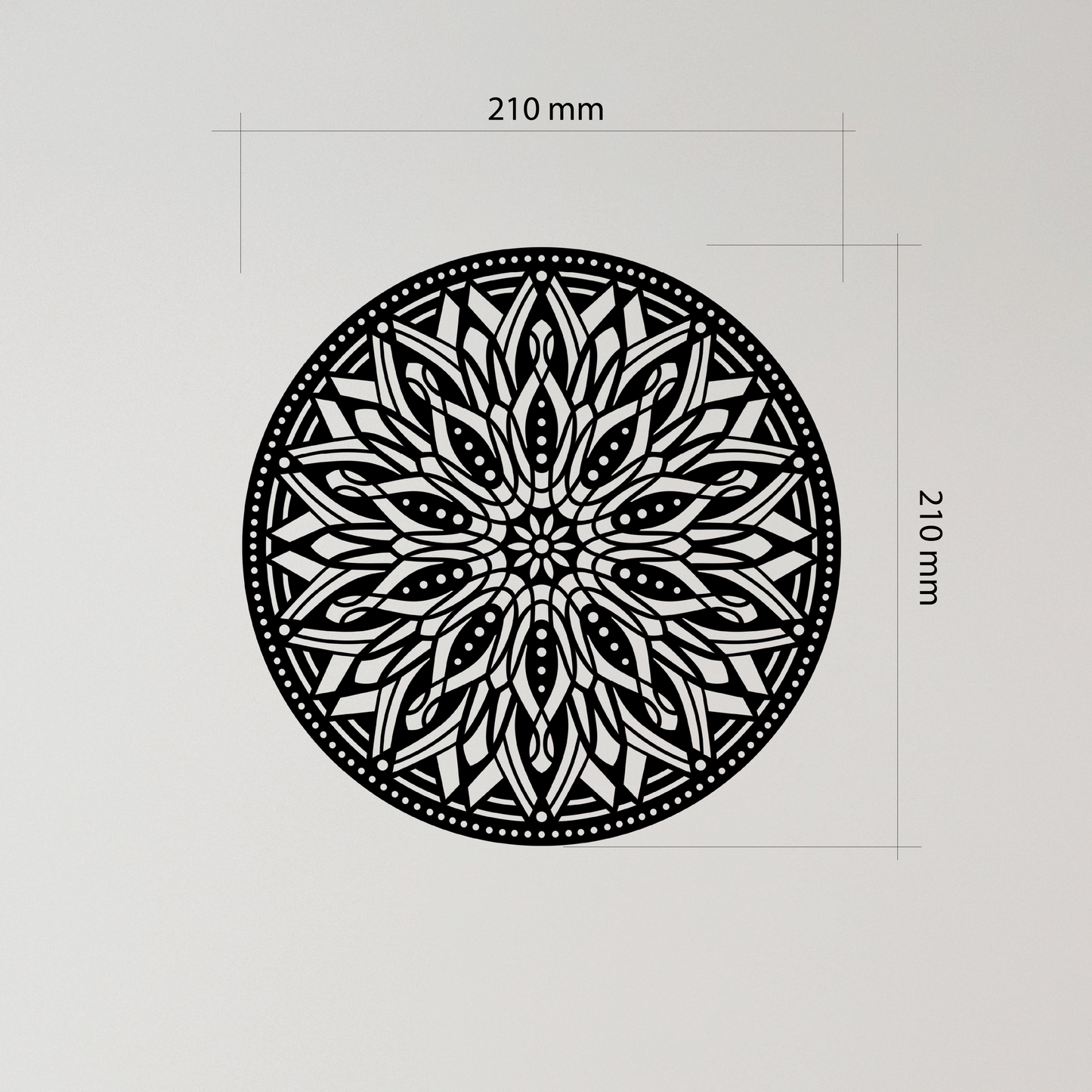 Mandala design that radiates symmetry and detail, creating a sense of harmony wherever it's placed. Acrylic glass decor - Vibewall