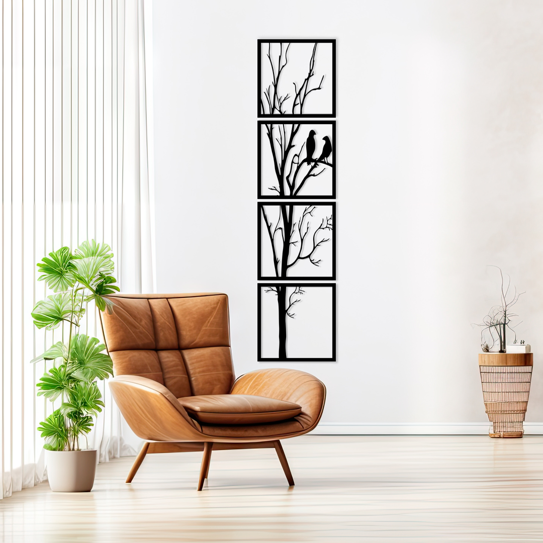 Tree & Birds Wall Art is bringing the beauty of nature indoors. Acrylic glass decor - Vibewall