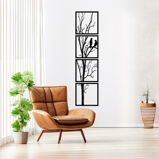 Tree & Birds Wall Art is bringing the beauty of nature indoors. Acrylic glass decor - Vibewall