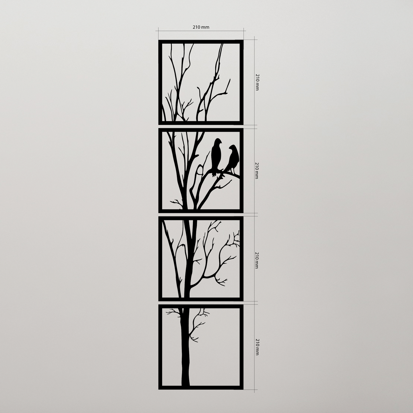 Tree & Birds Wall Art is bringing the beauty of nature indoors. Acrylic glass decor - Vibewall
