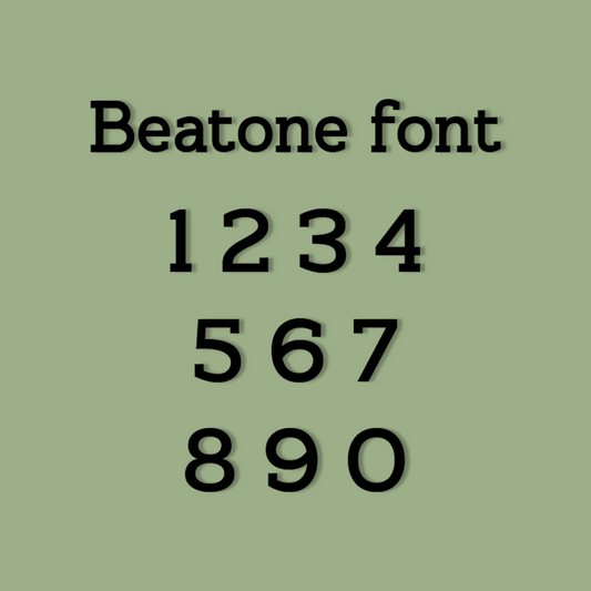 Vibewall_acrylic_wall_decor_numbers_beatone_font_without background